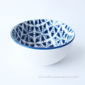 Kleurrijk Design Natuurlijke Glazuren Ronde Keramische Decor Bowl